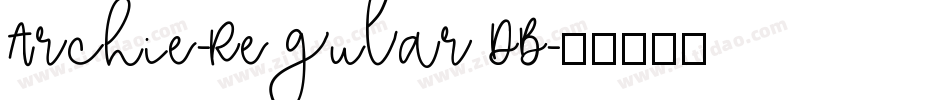 Archie-Regular DB字体转换